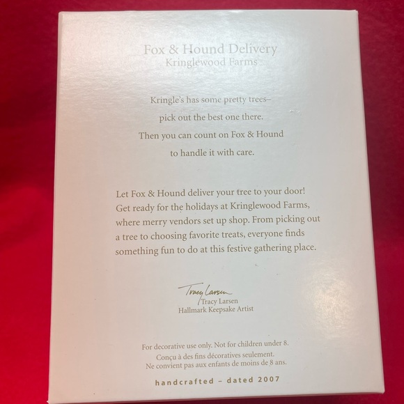 Fox & Hound Deliver Hallmark Ornament - Picture 12 of 12